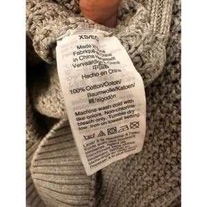 J.Crew‎ Womens Gray Textured 100% Cotton Waffle Knit V-Neck Sweater AK361 XS thumbnail 5