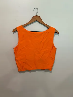 Retro orange crop top Size XL thumbnail 6