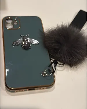 Iphone 11 (6.1) case green color with bombom thumbnail 1