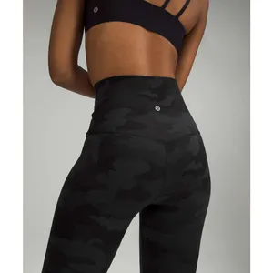 Lululemon Align High-Rise Pant 28” Heritage Camo Deep Coal Size 6 thumbnail 3