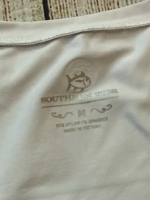 Southern Tide Tank Top Size Medium Malia Racerback Womens Classic White thumbnail 11