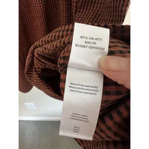 RAILS Dress Size‎ S Brown Black Khloe Russet Gingham Seersucker Mini Puff Sleeve thumbnail 10