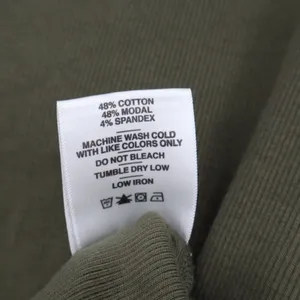 American Giant Luxe Rib V Notch Tee Shirt Womens Medium Olive Green Relaxed Fit thumbnail 4