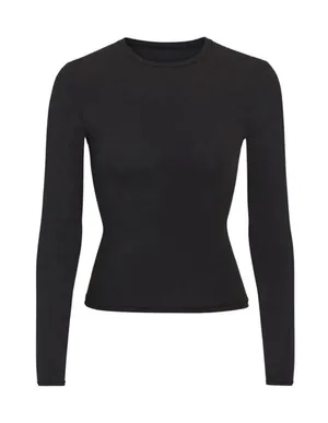 Skims Fits Everybody Long Sleeve, M, Black, NWT thumbnail 1
