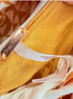 Free People Yellow Mini Dress M thumbnail 5