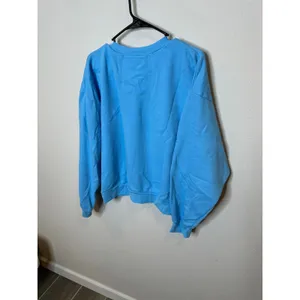 Aviator Nation Womens Blue Rainbow Patch Crewneck‎ Sweatshirt Size S Made in USA thumbnail 3