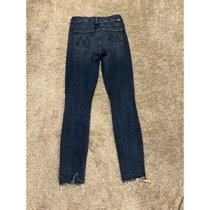 MOTHER The Looker Ankle Fray Jeans Hot Springs Size 25 thumbnail 7