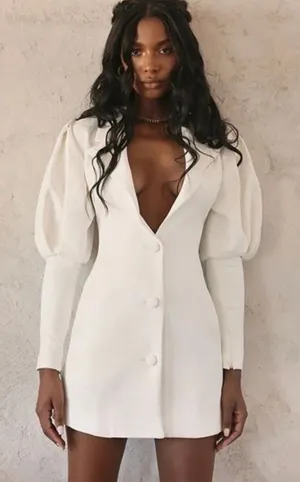 House of CB White Blazer Dress thumbnail 1