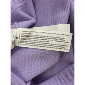 Abercrombie & Fitch Sherpa Half Zip PullOver Sweatshirt Purple White Size Small thumbnail 5