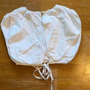 Zara white Puff Sleeve Top thumbnail 3