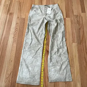 Zara Gray Wide Leg Pants Womens Small Linen Cotton NWT Coastal Minimalist thumbnail 6