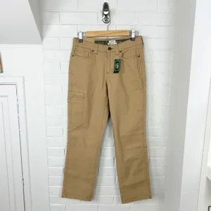 NWT L.L.Bean Favorite Fit Tan Cargo Pants Size 6 Petite thumbnail 2