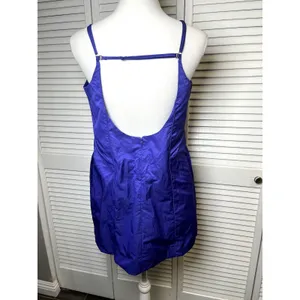 Free People Marissa Square Neck Mini Dress Size Small NWOT Purple Retails $200 thumbnail 6