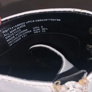 Time and Tru Combat Boots White Lug Boots thumbnail 8