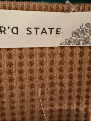Altar’d State Waffle Knit Henley thumbnail 4