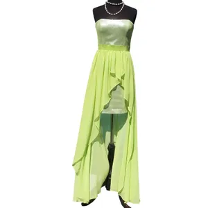 Cache Apple Green Sequin Encrusted Strapless Event New HiLow Dress Lined $218 NWT thumbnail 3