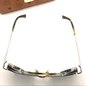 Mcm 119s "Shiny Gold/Khaki 739" Aviator Style Sunglases With Case Nwt thumbnail 5
