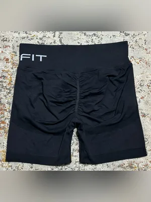 SHEFIT Seamless scrunch butt shorts size Luxe 12/14 black thumbnail 11