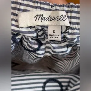 Madewell Embroidered Striped‎ Midi A line Skirt thumbnail 3