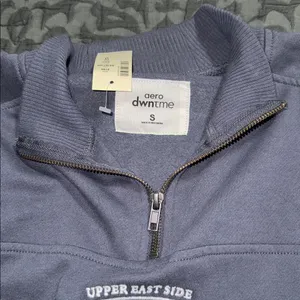 Aeropostale size small New York Racquet Club Quarter-Zip Sweatshirt relaxed fit thumbnail 12