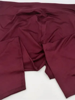 Old Navy High-Waisted PowerSoft Leggings in Burgundy Size Medium thumbnail 2