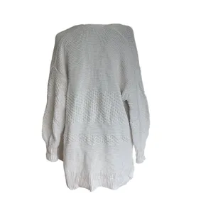 Gap For Good Textured Open Front Cardigan‎ Sweater Cream White Chunky Knit Small thumbnail 2