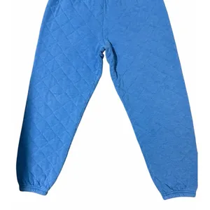 Aviator Nation‎ Quilted Sweatpants Ocean Blue Size Large thumbnail 5