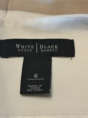 White House Black Market White Sheath Dress with Striped Bodice size 6 thumbnail 7