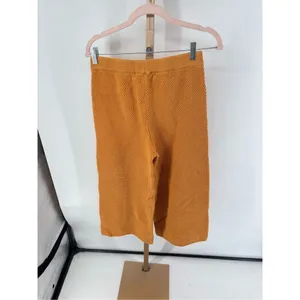 Free People Beach Waffle Knit Lounge Pants Boho Sweater Knit Crop Pants S thumbnail 6