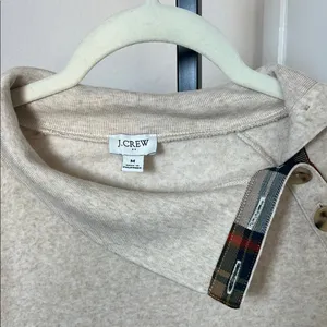 J. Crew Cream Cowl Neck Sweater with‎ Relaxed Fit thumbnail 2
