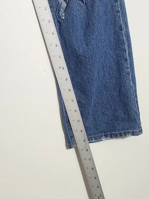 H&M Womens Button-Fly Distressed Straight Leg Jeans Size 6 thumbnail 8
