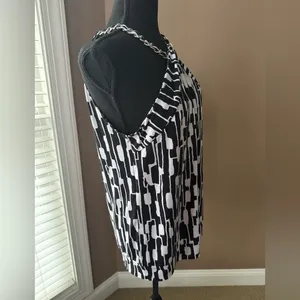 Michael Kors Women’s Silver Chain Halter Top in Large thumbnail 6