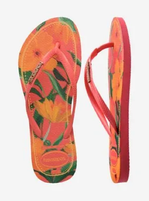 Havaianas Women's Slim Tropical Round Toe Sandals- Size 11/12 thumbnail 1