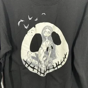 Disney The Nightmare Before Christmas Black Graphic Sweatshirt Women's Size Medium thumbnail 2