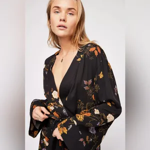 Free People Wrap It Up Floral Jacket Size Small thumbnail 2