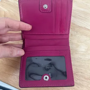 Coach Wallet Bifold Leather Pink Y2K thumbnail 3