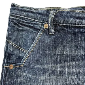 Abercrombie Y2K Low-Rise Mini Jean Skirt Sz‎ 27" Dark Wash Grunge Punk Ruehl 925 thumbnail 6