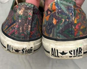 All Stars Custom Hand drawn peach sneakers size 7 thumbnail 7