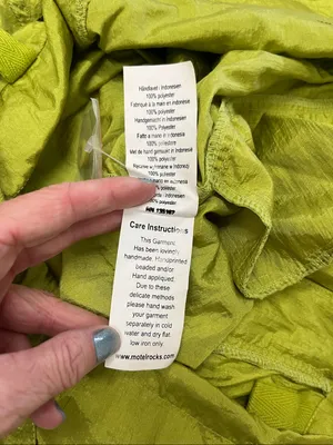 NWOT Motel Rocks Lime Green Cargo Drawstring Trousers "Pickle" size S thumbnail 8