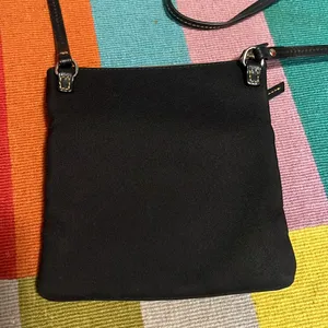 Dooney and Bourke Black Nylon North South Triple Zip Purse Bag thumbnail 7