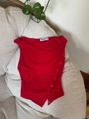 Princess Polly Karre Off the Shoulder Top Red thumbnail 3