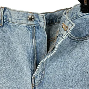 MNG SZ 8 Jeans Shorts High-Rise Zip-Fly Light Wash 5-Pocket Design Blue thumbnail 2
