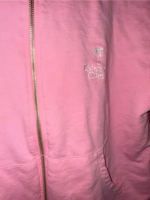 Vintage Rainforest Cafe size xl pink zip up jacket thumbnail 3