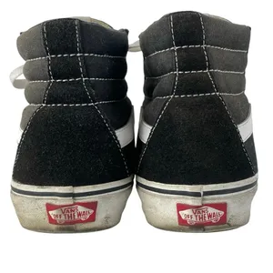 Vans Sk8-Hi Men's Black Side Stripe Lace Up Athletic Skateboard Sneakers Shoes 7 thumbnail 3