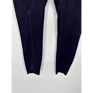 Lululemon Fast and Free 7/8 Dark Purple Pull On Tights Leggings Women's Size 6 thumbnail 5
