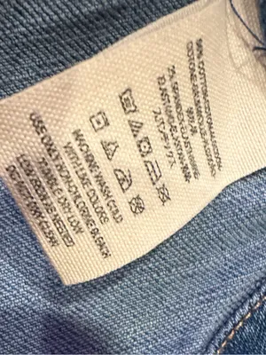 Free People Blue Denim Round Hem Jacket Xs thumbnail 9