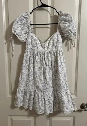 Olivaceous Floral Babydoll Dress thumbnail 1