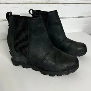 Sorel Joan of Arctic Wedge Ankle Boot Black Shoe Size 8.5 Waterproof thumbnail 10