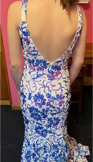Prom dress Purple Size 10 thumbnail 2