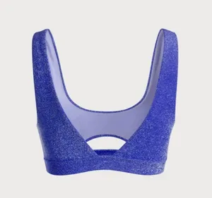 BERLOOK Navy Lurex Cut Out Bikini Top AND Solid Lurex Bikini Bottom 22 thumbnail 8